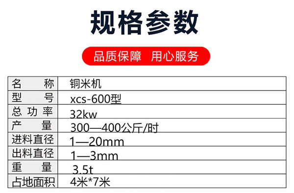 銅線破碎機參數